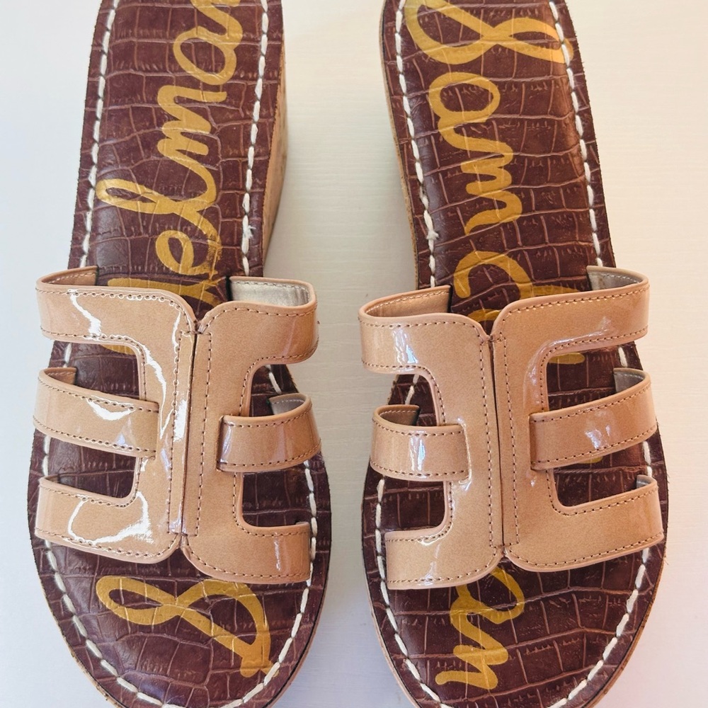 Classic Tan and Brown Slide Sandals